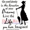 Deep Red Stamps Life Imagined Rubber Cling Stamp 3 x 3.1 inches